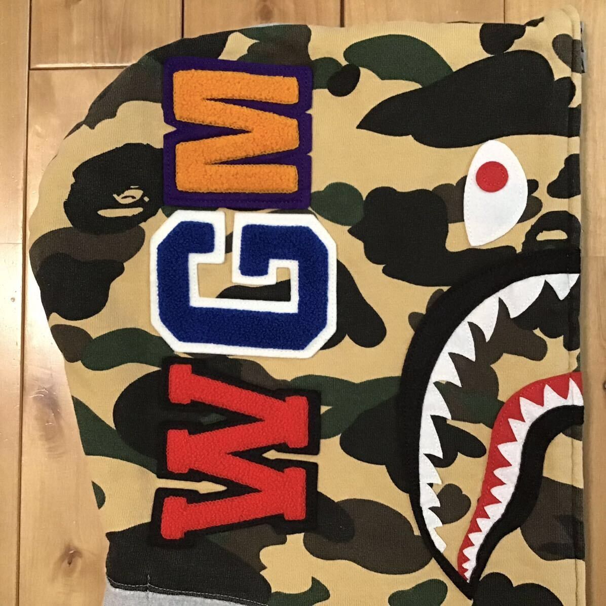 Bape BAPE Shark full zip hoodie 1st camo yellow a bathing ape Size US M / EU 48-50 / 2 - 5 Thumbnail