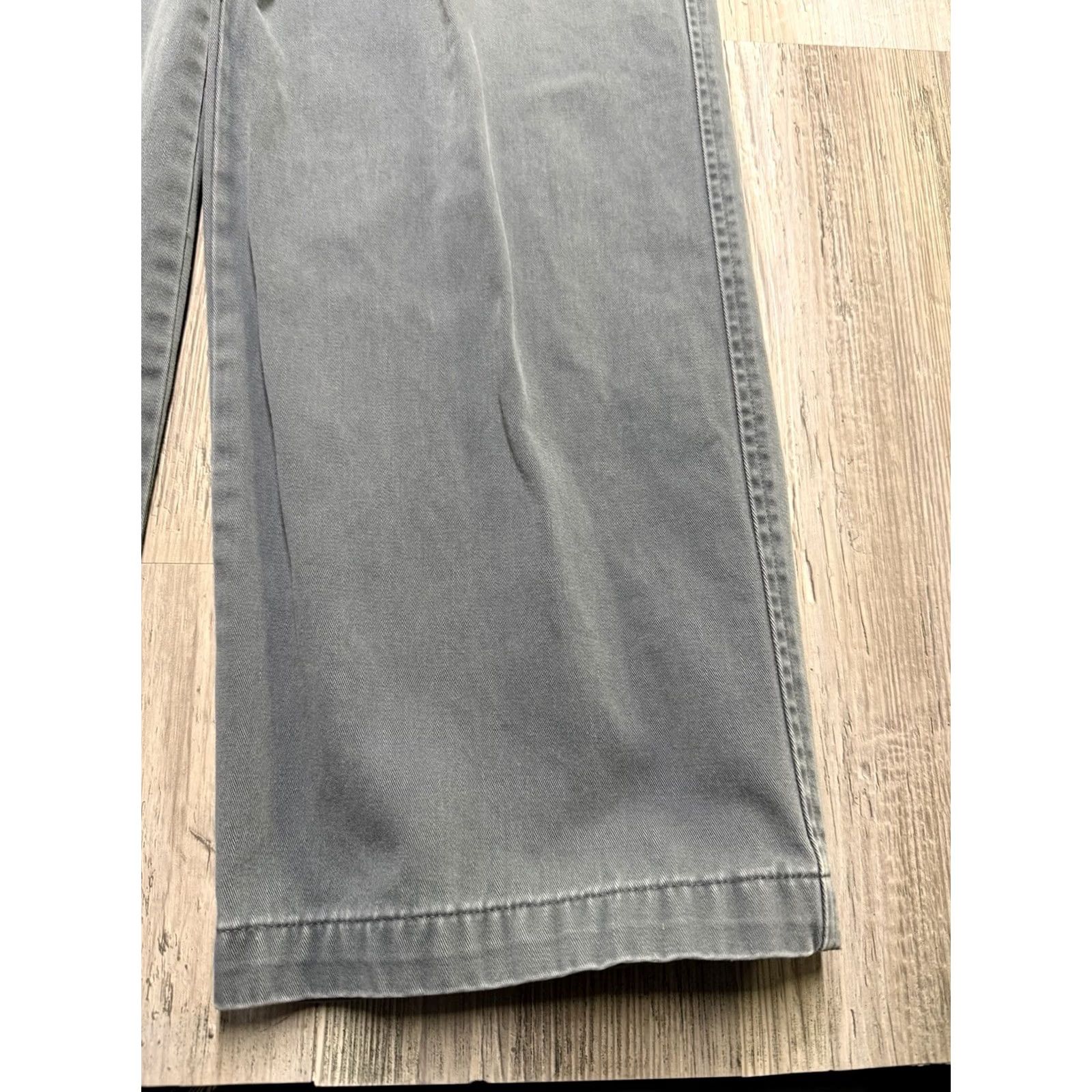 Dockers VINTAGE Dockers Khakis Pants 36x34 Gray Regular Straight 90s USA Mens Baggy Comfortable Chino Twill Size US 36 / EU 52 - 3 Thumbnail