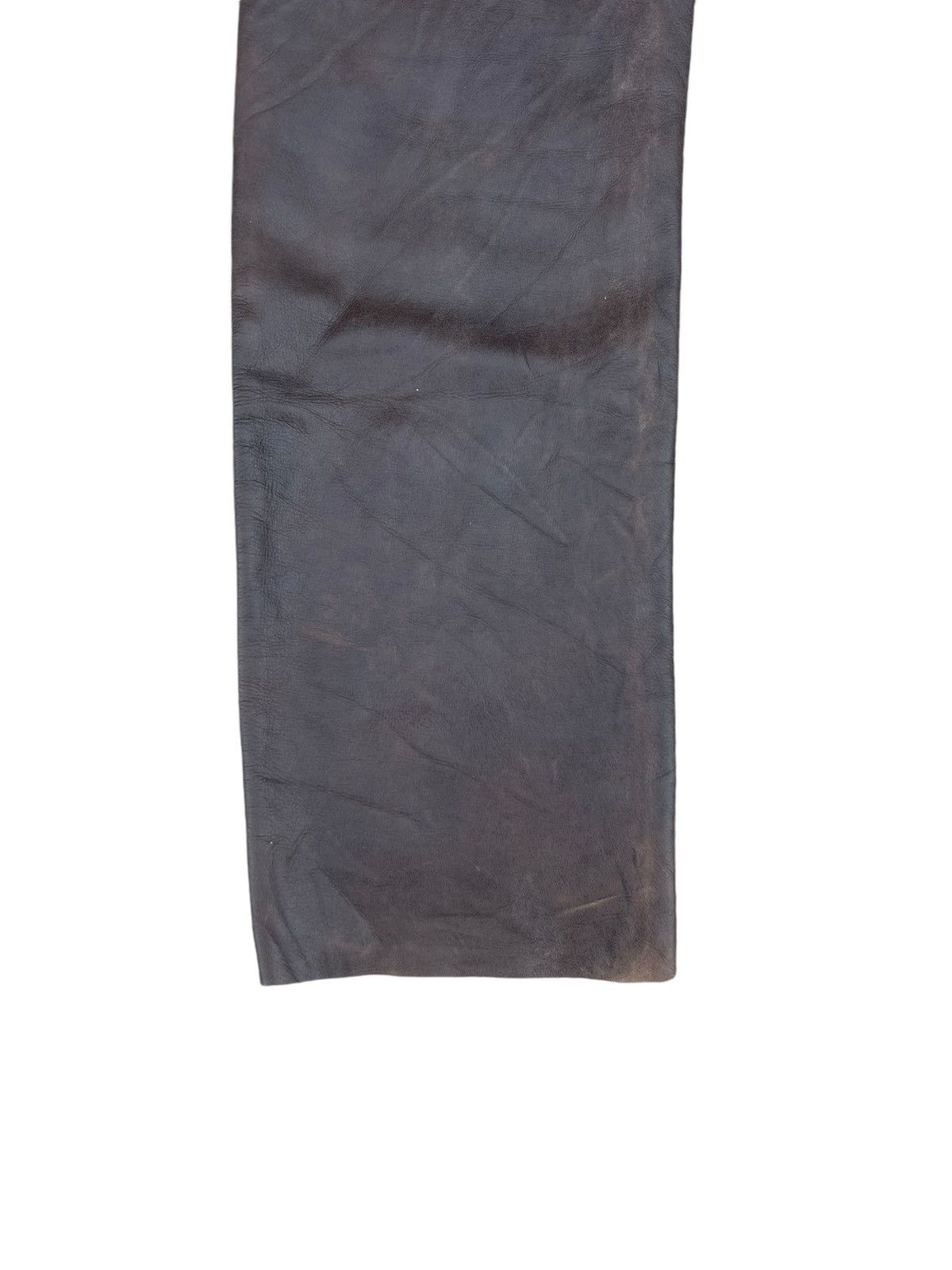 Genuine Leather Vintage Union Made Lee Riders Patina Cowhide Leather Jeans Size US 30 / EU 46 - 17 Thumbnail