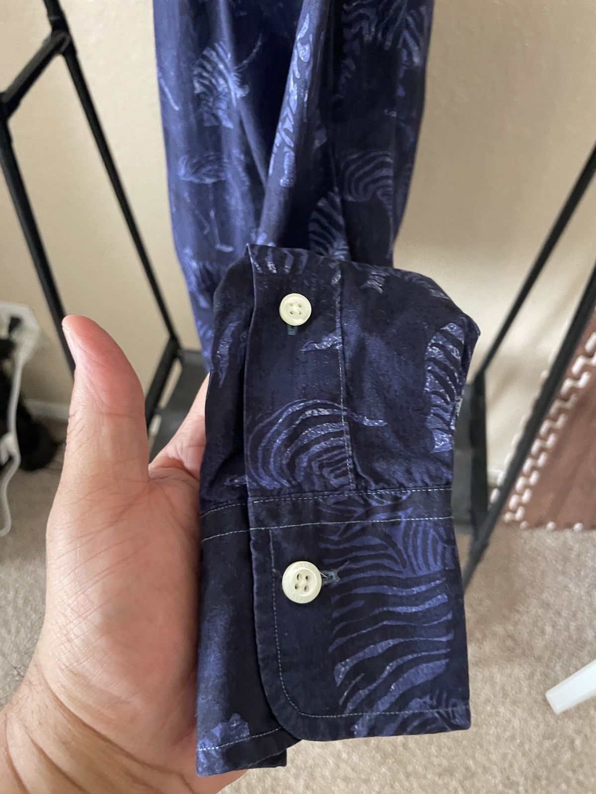 Polo Ralph Lauren African Safari Indigo Blue Cotton shirt nwt 168.00 Size US M / EU 48-50 / 2 - 6 Thumbnail