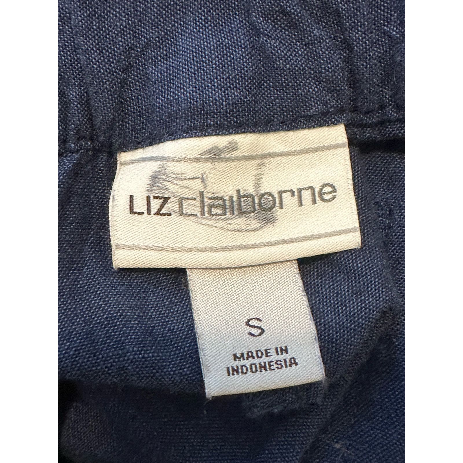 Liz Claiborne Liz Claiborne blue cropped casual pants size small Size 34" / US 12 / IT 48 - 3 Thumbnail