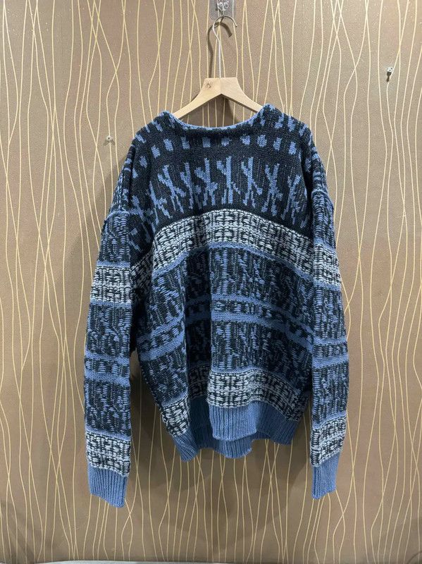 Givenchy Givenchy Knit Sweater in Blue Wool 0089 Size US M / EU 48-50 / 2 - 1 Thumbnail