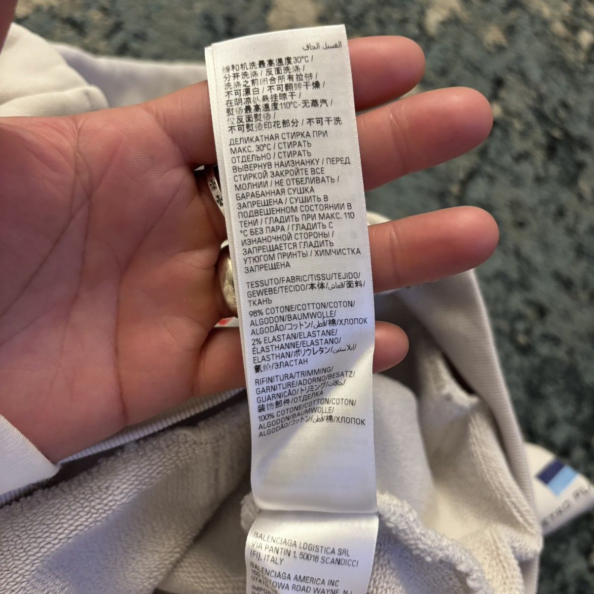 Balenciaga Balenciaga Business English Zip Up Hoodie Brand New Fits XS Size US XS / EU 42 / 0 - 11 Thumbnail