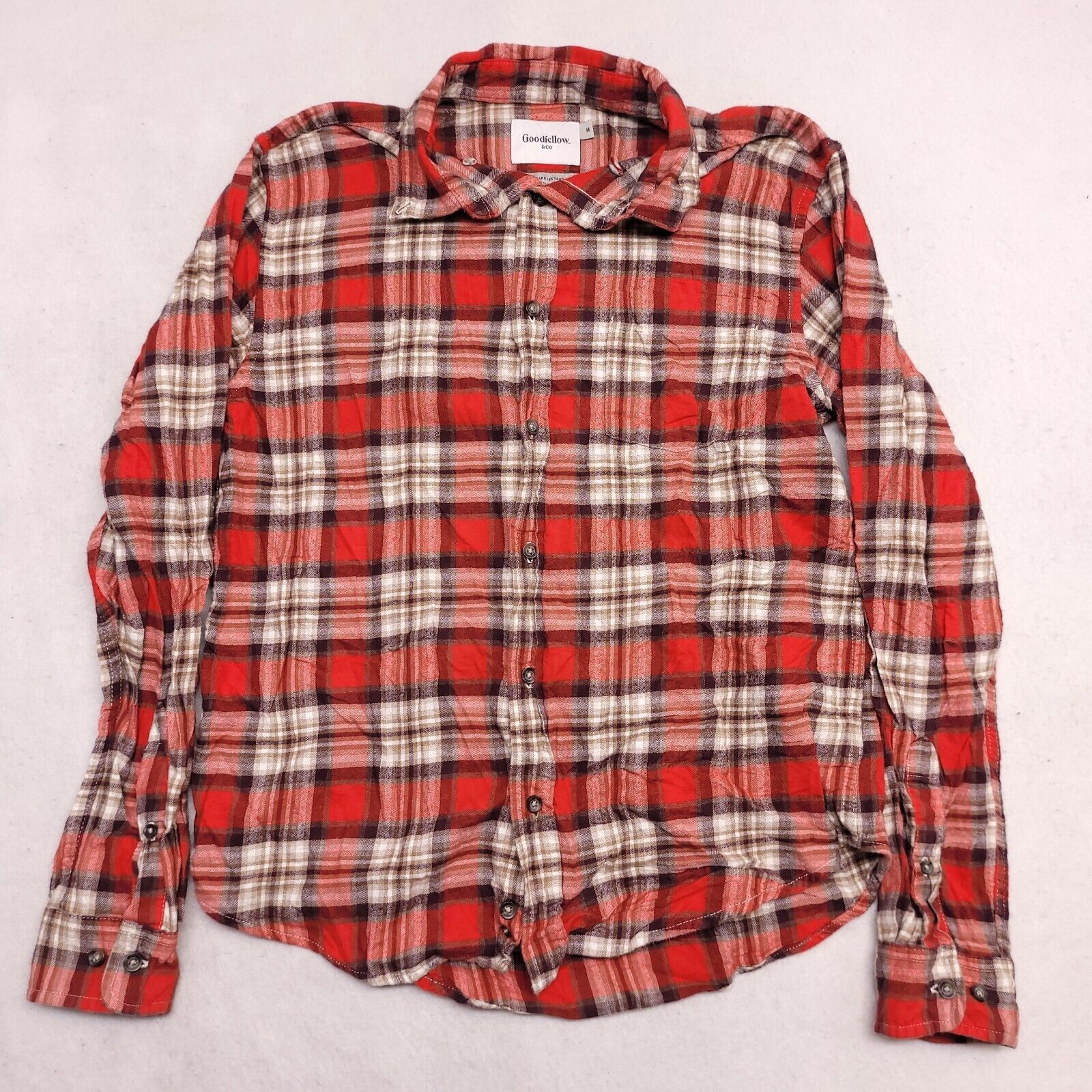 Croft & Barrow Croft & Barrow Tartan Flannel Shirt Mens Size Medium M Red Size US M / EU 48-50 / 2 - 2 Thumbnail