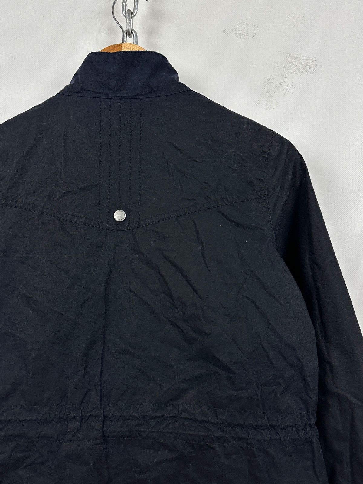 Barbour Barbour Navy Blue Waxed Dover Lightweight Jacket Size S / US 4 / IT 40 - 17 Thumbnail