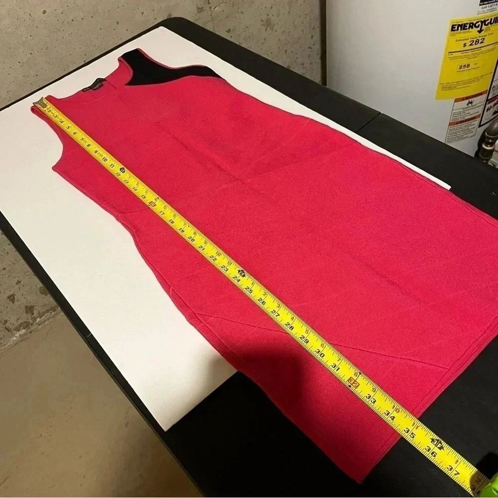 Armani Exchange Armani Exchange Fitted Hot Pink Dress Bodycon Knit Bandage Size S / US 4 / IT 40 - 8 Thumbnail