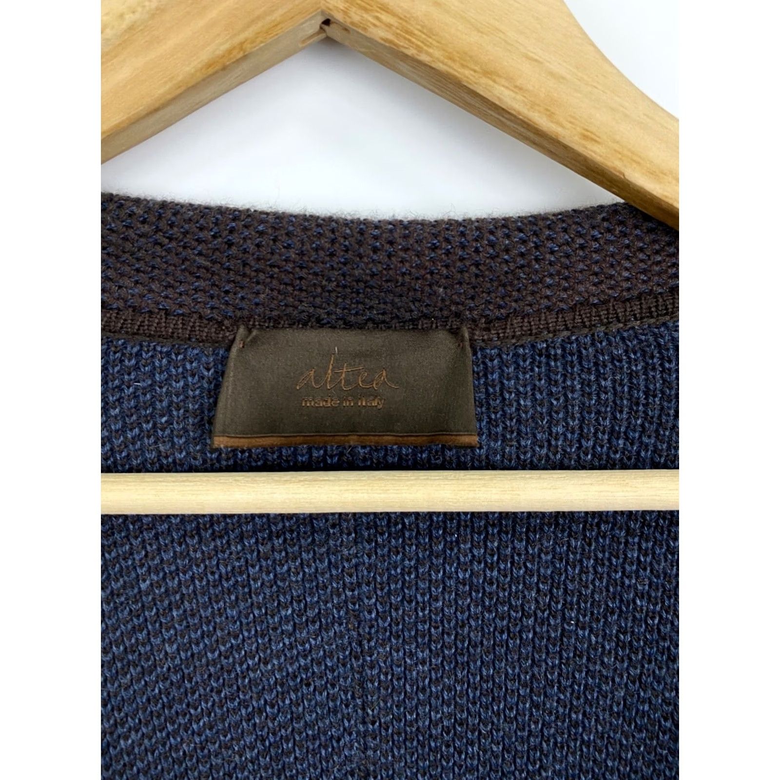 Altea 🇮🇹 Altea Lana Wool Cardigan made in Italy Rare Retro Hype Y2K - Brown - XL Size US XL / EU 56 / 4 - 4 Thumbnail