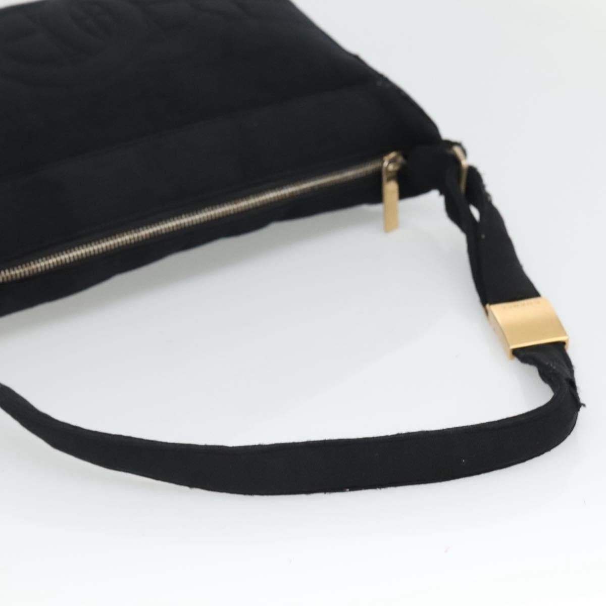 Chanel CHANEL Choco Bar Line Shoulder Bag Canvas Black CC Size ONE SIZE - 7 Thumbnail