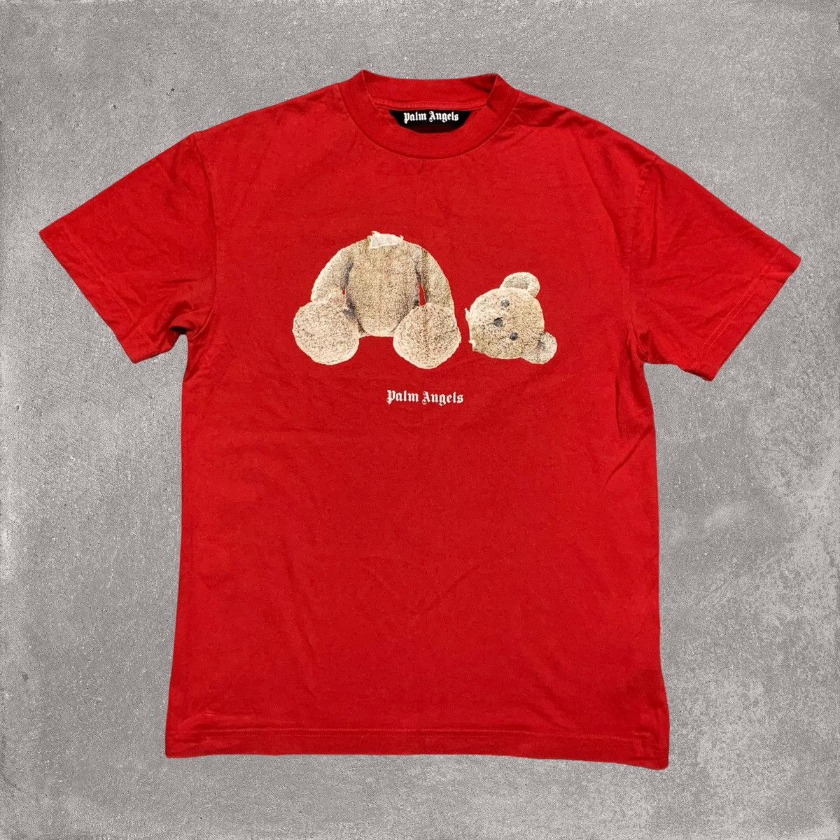 Palm Angels Palm Angels Medium Kill The Bear Red Tee | Grailed