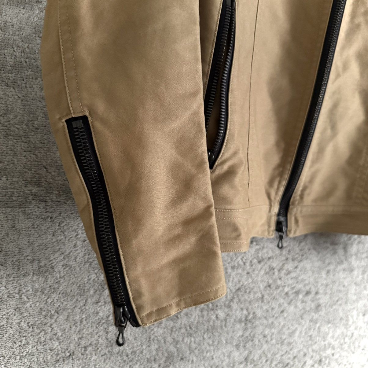 Shellac Early 2000's Shellac Double RiRi Zip Cotton Riders Jacket Size US M / EU 48-50 / 2 - 5 Thumbnail