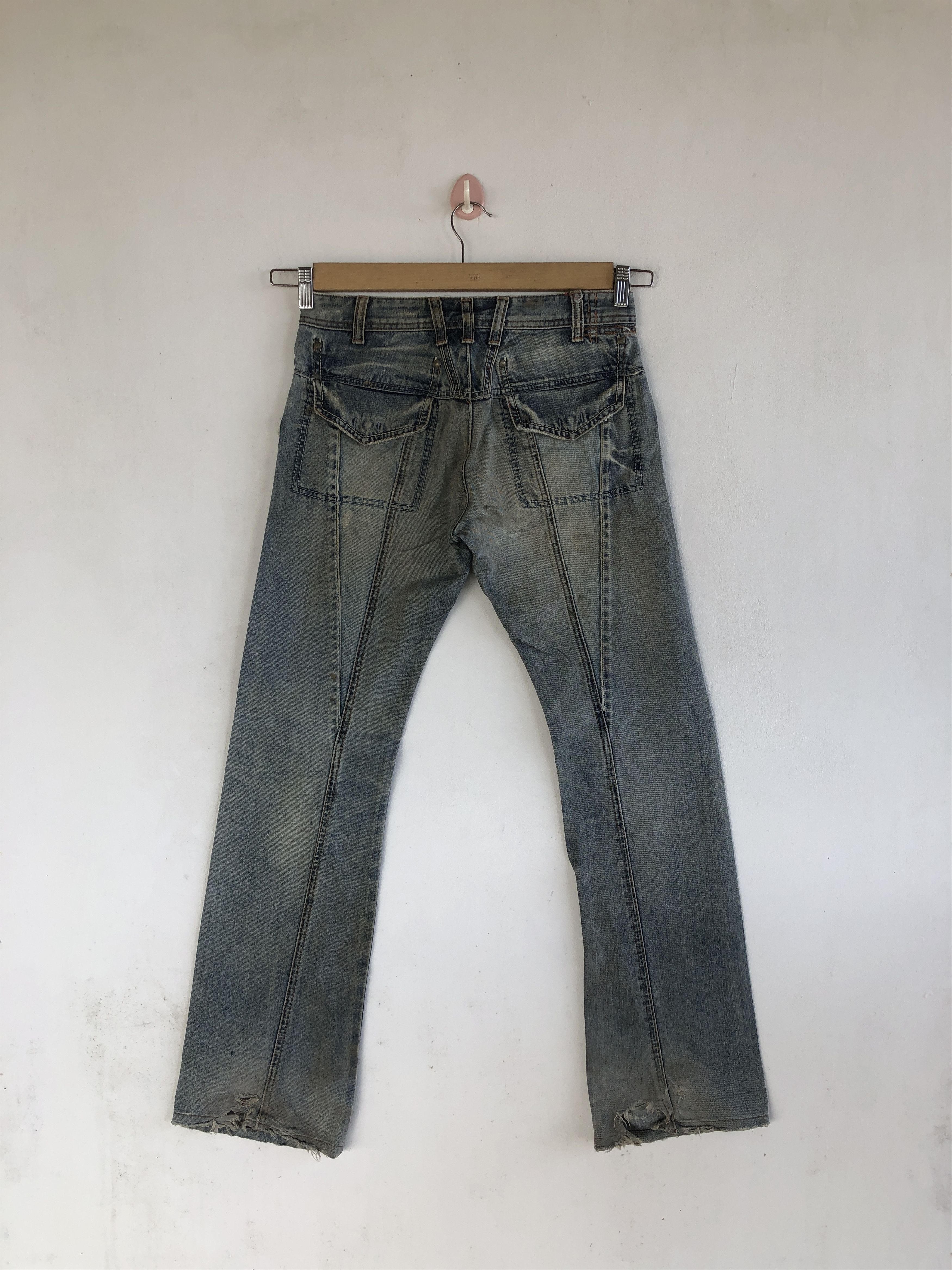 Japanese Brand Vintage Japanese Flare Jeans Boot Cut Denim Wide Leg Pants Size 28" / US 6 / IT 42 - 2 Thumbnail