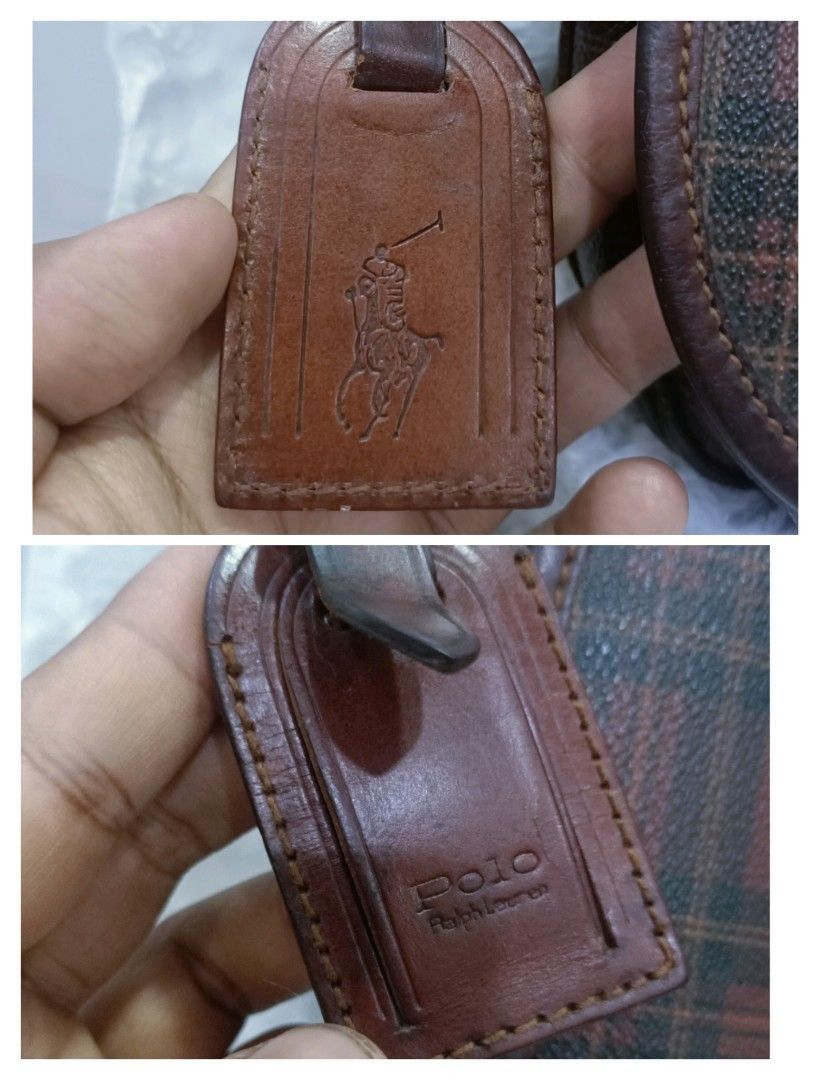 Polo Ralph Lauren Vintage Polo Ralph Lauren Plaid Leather Shoulder Bag Size ONE SIZE - 8 Thumbnail
