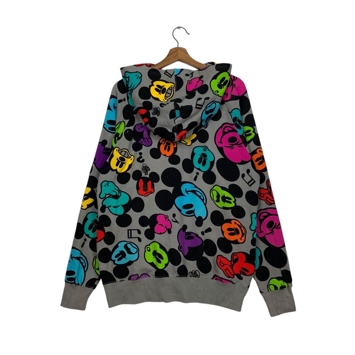 Disney Disney Resort Mickey Minnie Overprint Zipper Hoodie Size US L / EU 52-54 / 3 - 7 Thumbnail