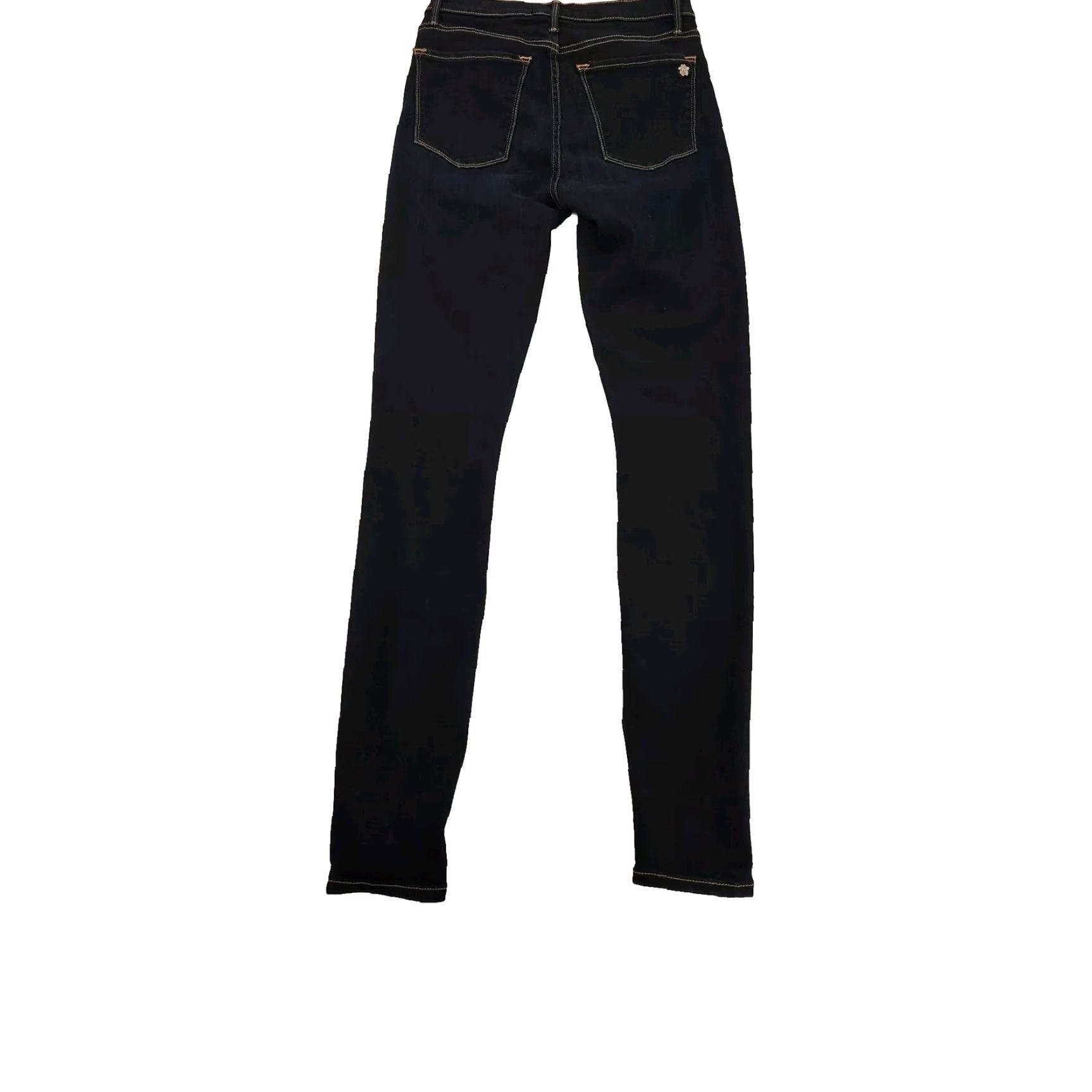 Denime Black Orchid Denim Women Jeans 28W Skinny Dark Wash Ankle Blue 26.75 Inseam Cropped Womens Size 28" / US 6 / IT 42 - 4 Thumbnail