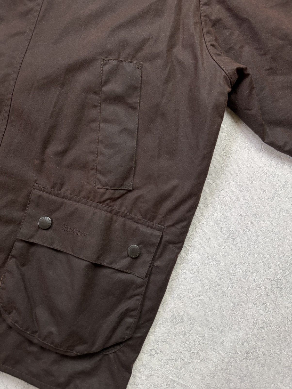 Barbour Barbour Waxed Brown Bedale Jacket Coat With Hood C44/112cm Size US L / EU 52-54 / 3 - 14 Thumbnail