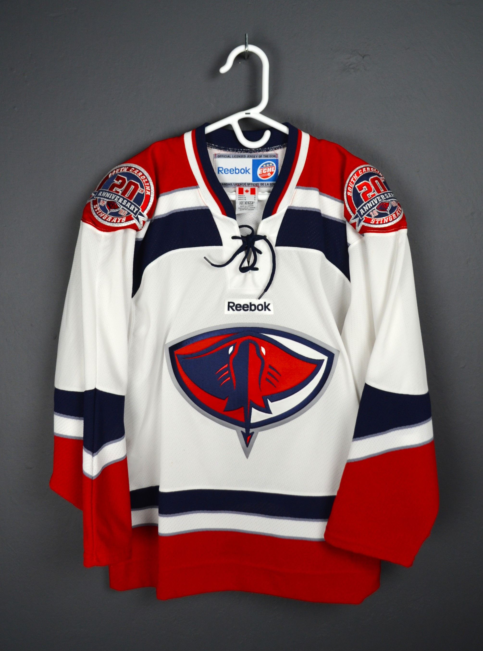 Reebok South Carolina Stingrays Reebok CCM 2012 Anni Jersey ECHL Size US S / EU 44-46 / 1 - 1 Thumbnail