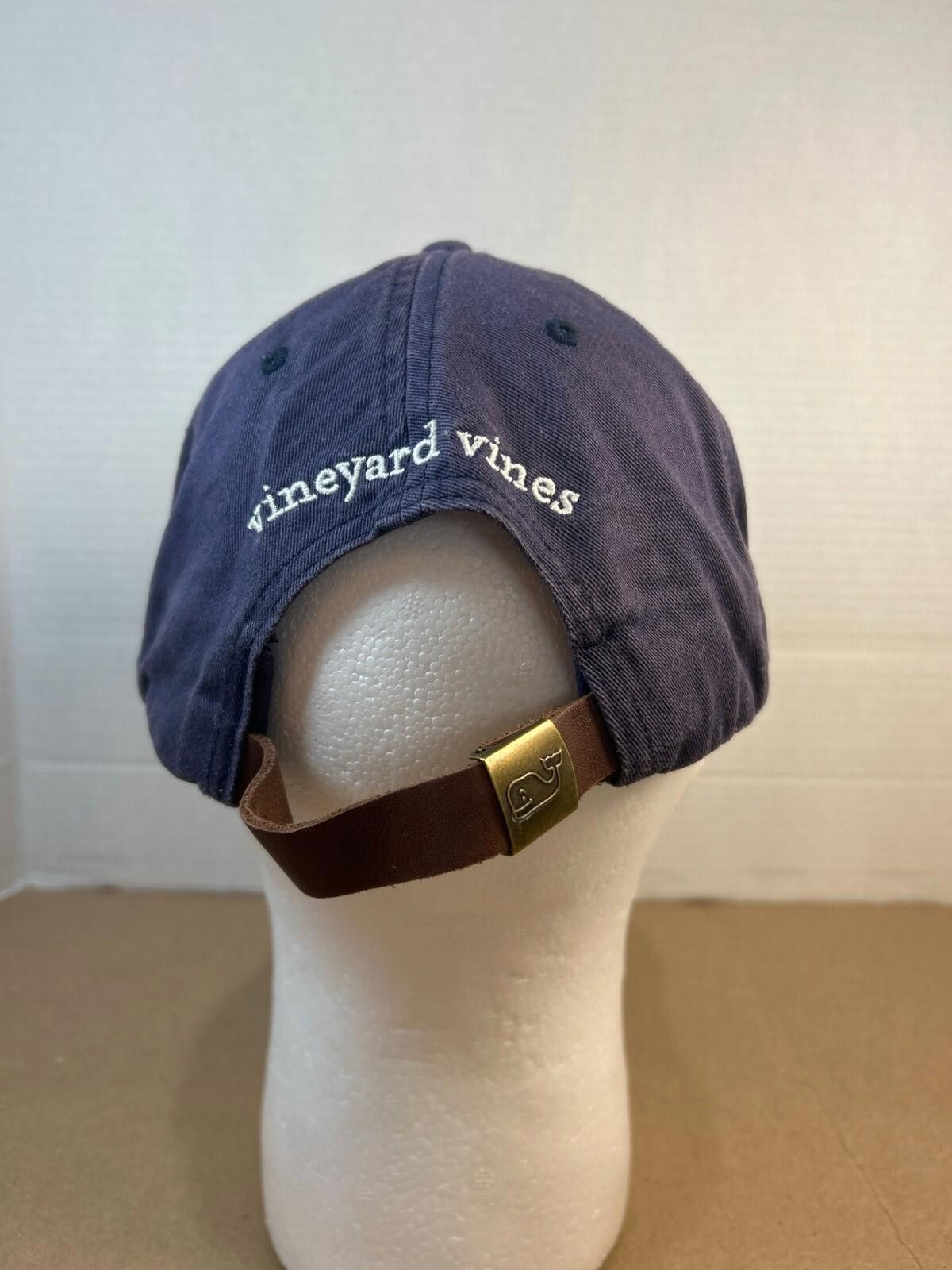 Vineyard Vines VINEYARD VINES Whale Dad Hat Blue Adjustable Pink Whale Logo Size ONE SIZE - 3 Thumbnail