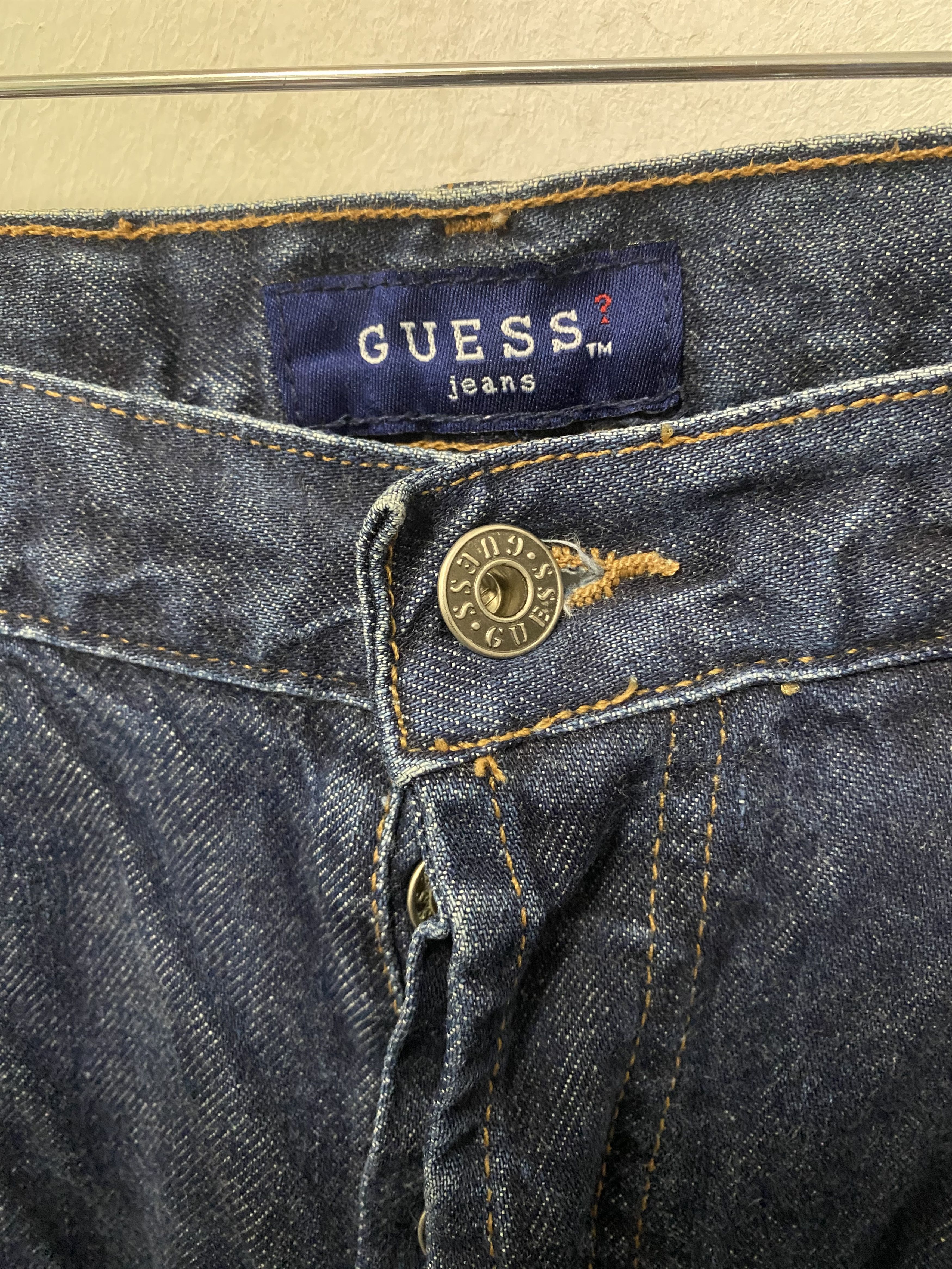 Guess Guess Selvedge Straight Fit Blue Denim Jeans Size US 31 - 9 Thumbnail