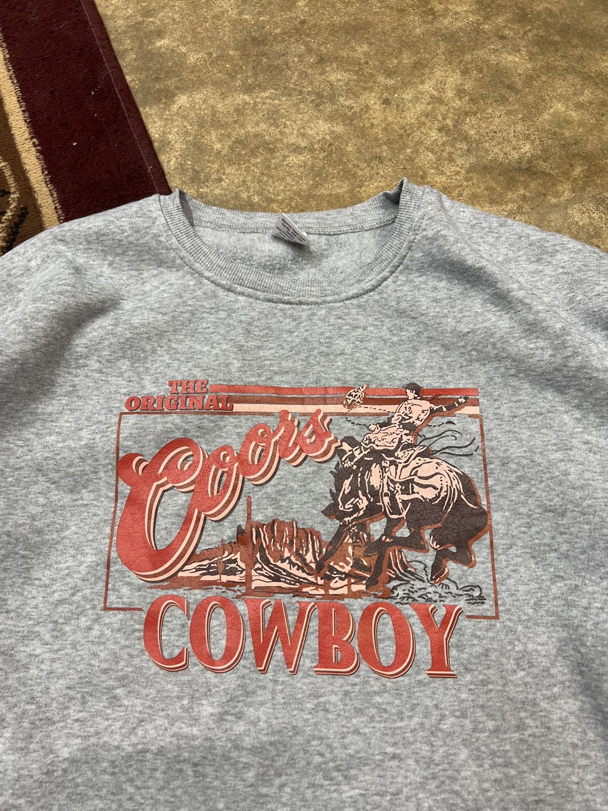 Japanese Brand × Vintage Y2K Coors Cowboy Beer Sweatshirt Size US XL / EU 56 / 4 - 2 Thumbnail