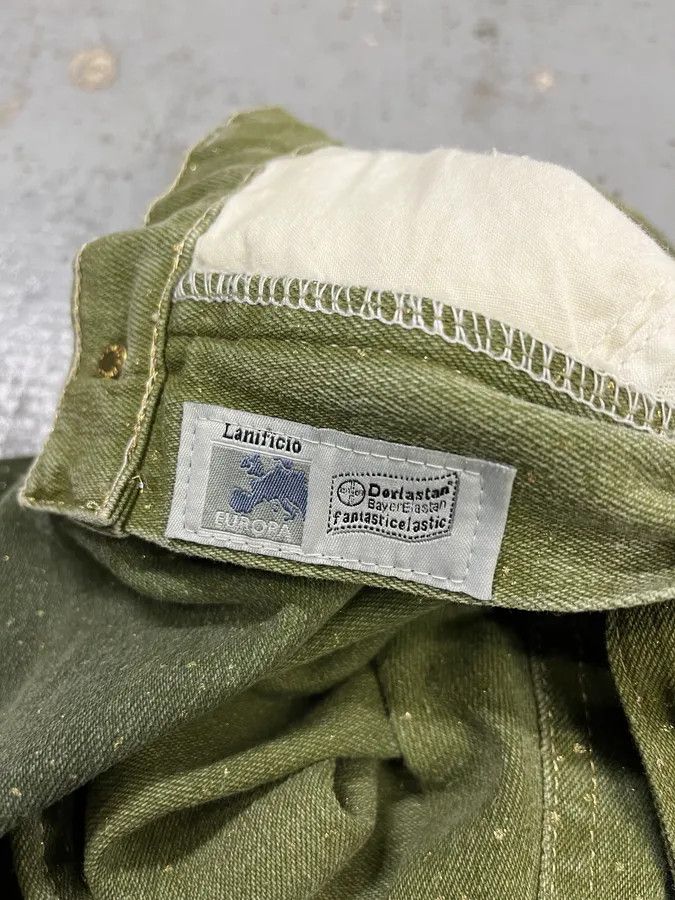Roberto Cavalli 2000s Roberto Cavalli Gradient Green Glitter Pants Size US 30 / EU 46 - 12 Thumbnail
