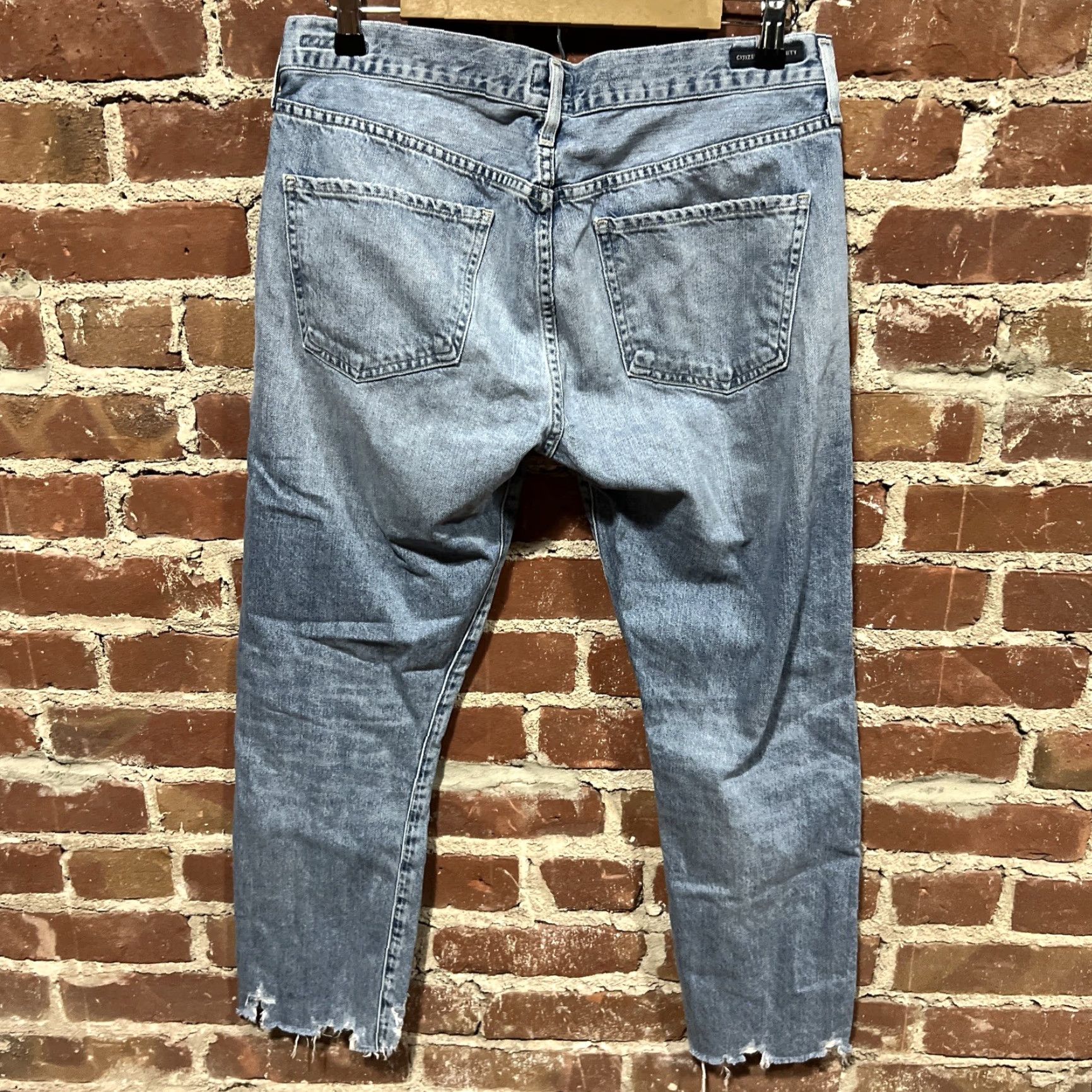 Citizens Of Humanity Citizens of Humanity Jeans Womens 28 Emerson Boyfriend Distressed 80s 90s Retro USA Slim Blue Denim 5-Pocket Distressed Crop Pocketless? Size 24" / US 00 / IT 34 - 4 Thumbnail