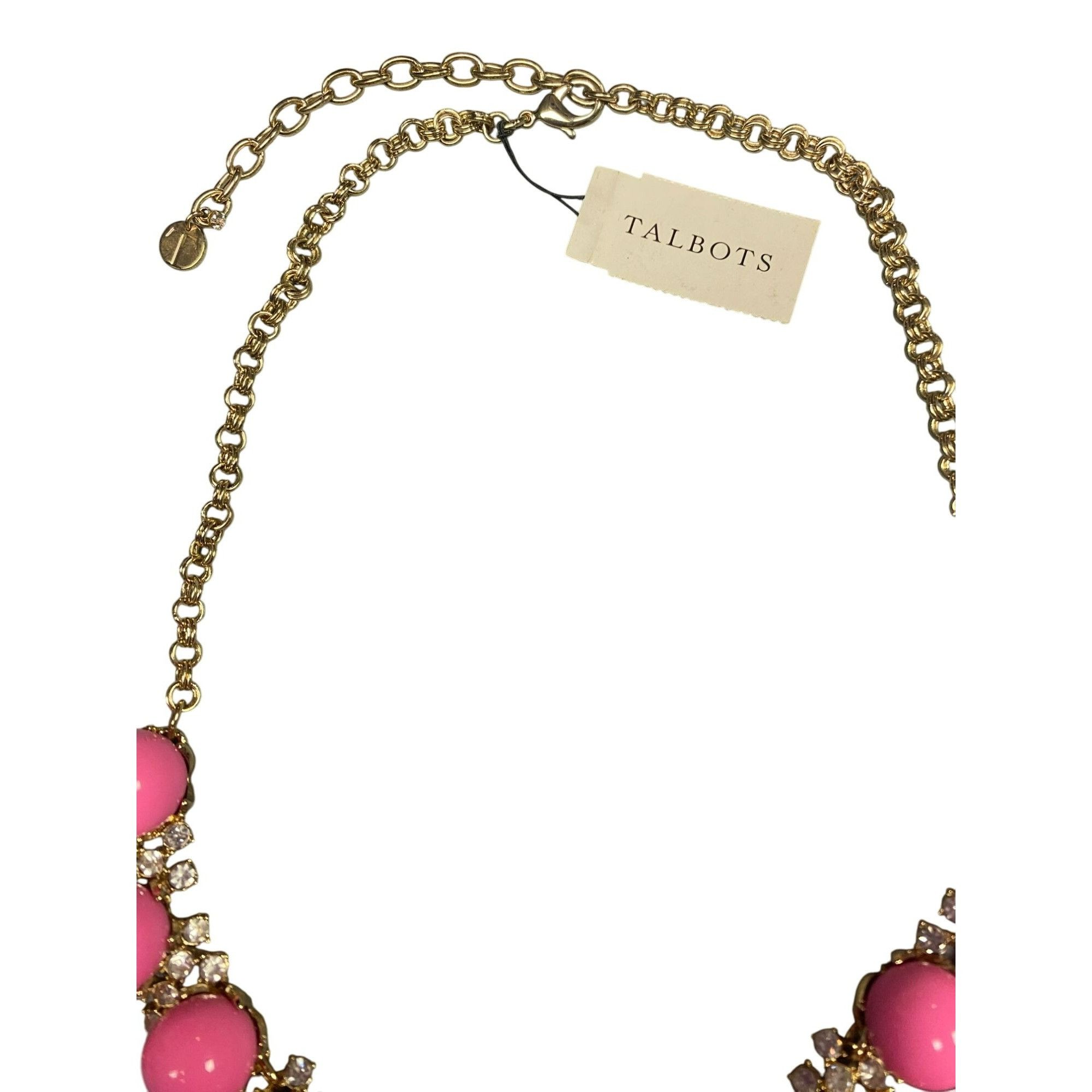 Talbots Talbots Chunky Pink Bubble Beaded Statement Necklace With Rh Size ONE SIZE - 4 Thumbnail