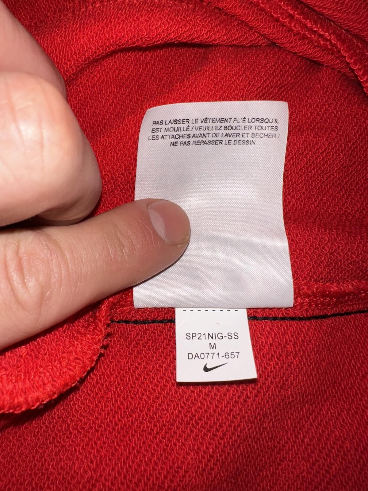 Nike Nike Sportswear Big Kids (Boy’s) Swoosh Fleece Red Sweatpants Size US 26 / EU 42 - 12 Thumbnail