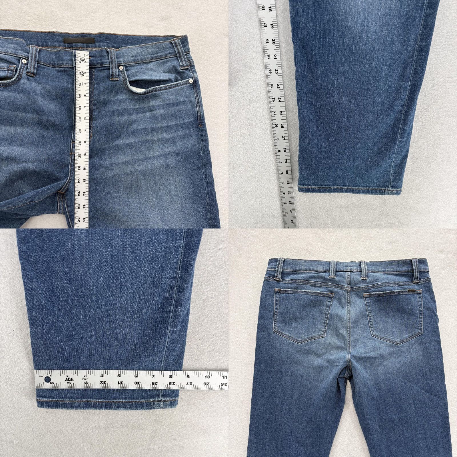 Vintage Joe's Jeans Mens Jeans 42x32 Straight Fit Blue Medium Wash Denim Casual Pants 5-Pocket Zip Fly Mid Rise Size US 42 / EU 58 - 8 Thumbnail