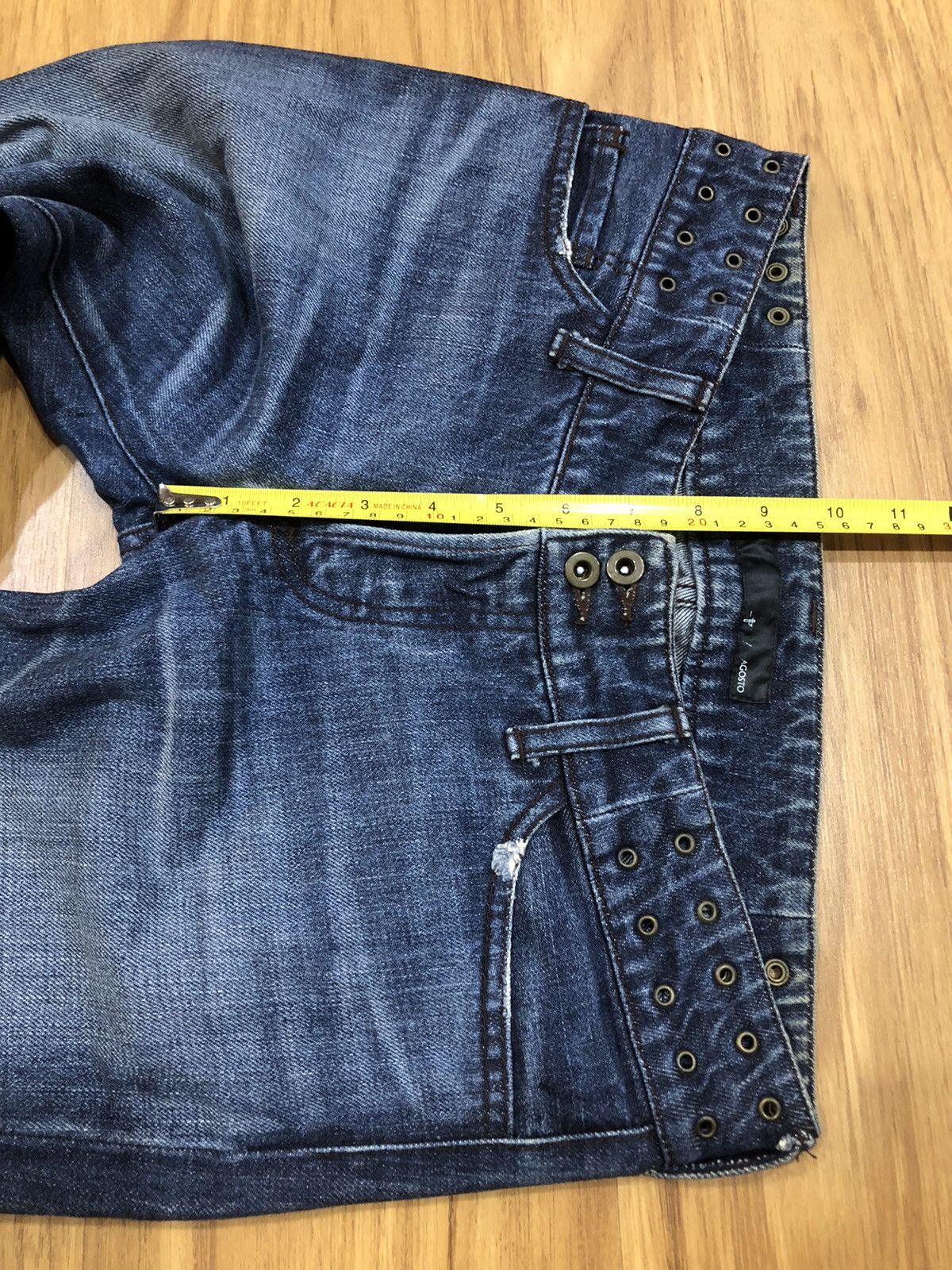 Japanese Brand Made in Japan Agosto Studded Denim Pant Size US 30 / EU 46 - 16 Thumbnail