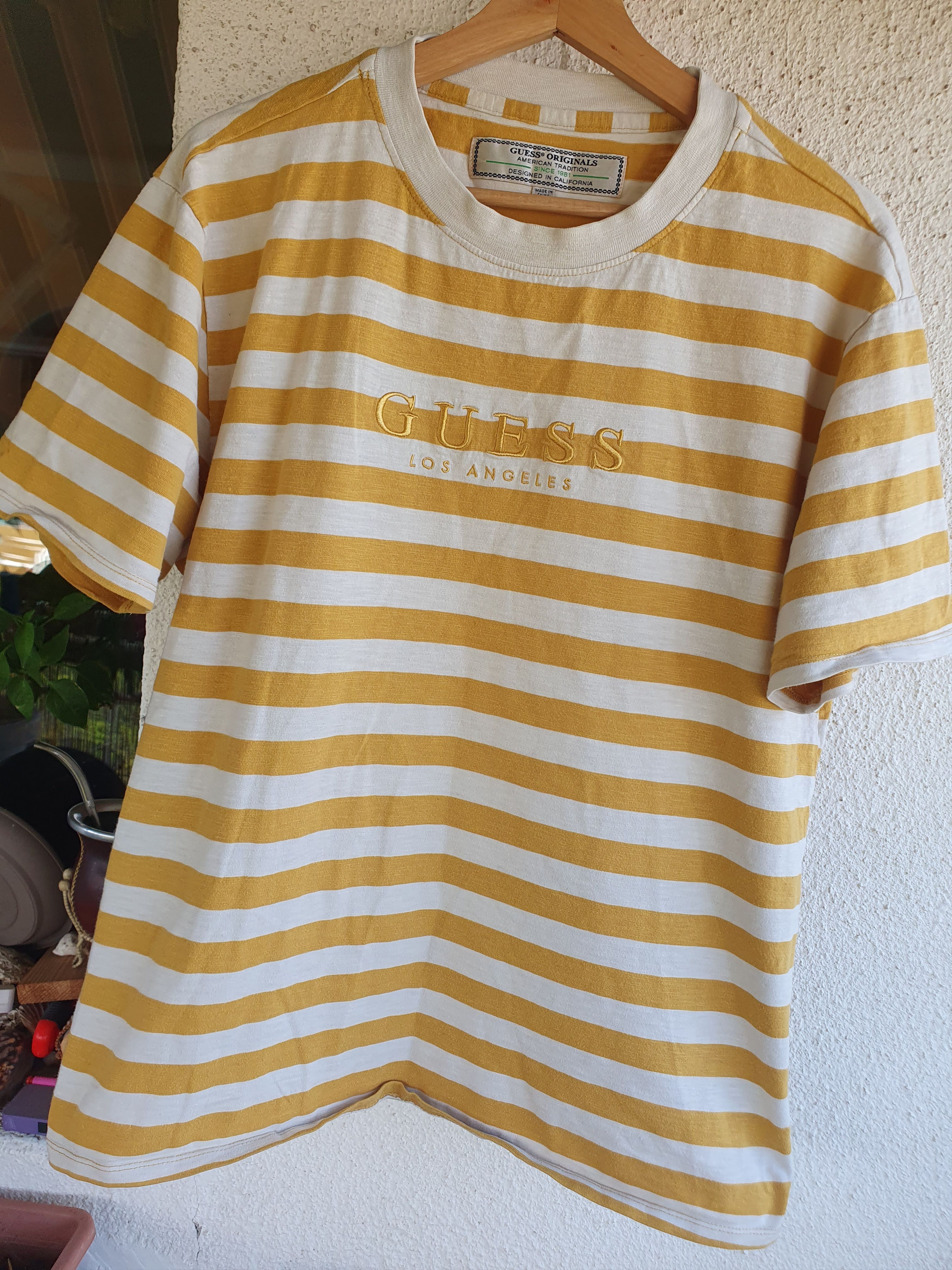 Guess Guess Jeans Los Angeles Yellow Stripes Embroidered logo M/L Size US L / EU 52-54 / 3 - 5 Thumbnail