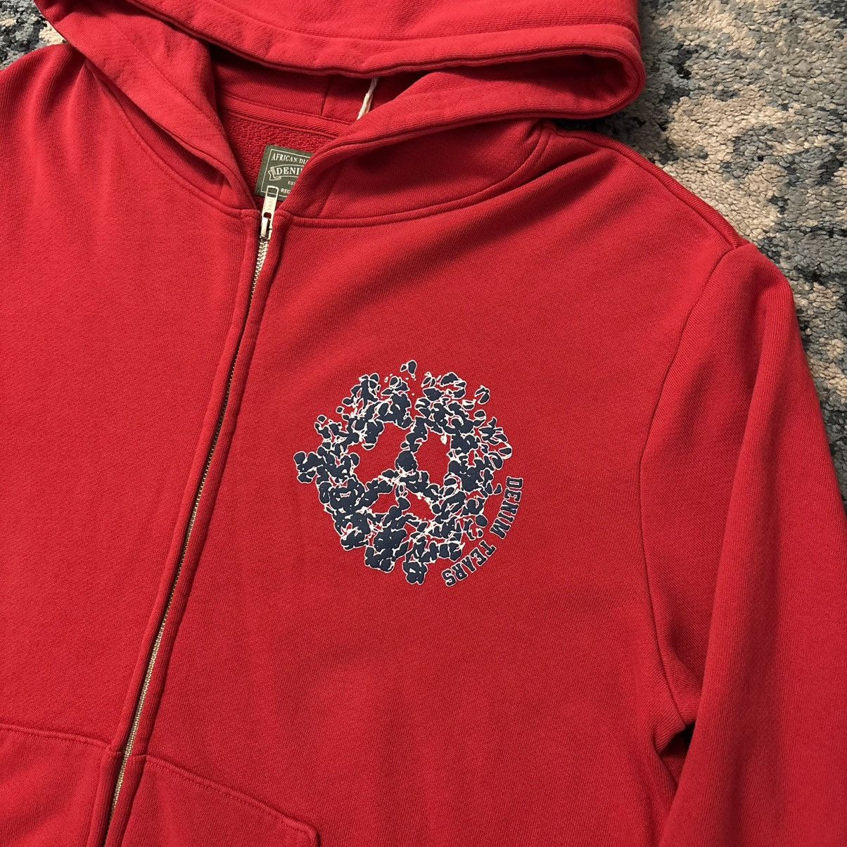 DENIM TEARS Denim Tears Denim University Red Zip Up Size Large Brand New Size US L / EU 52-54 / 3 - 3 Thumbnail