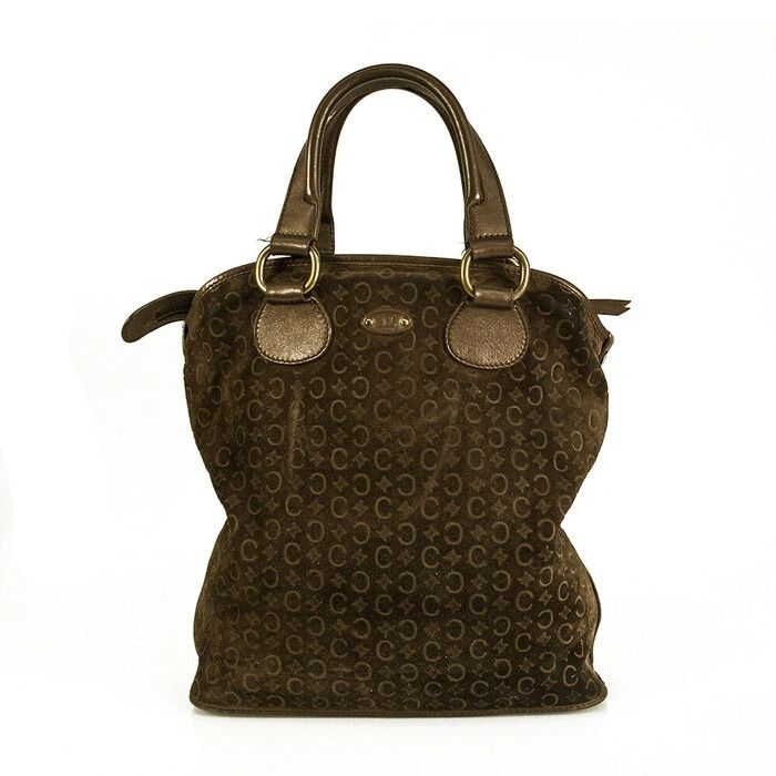 Celine Celine Monogram Brown Suede Handbag Size ONE SIZE - 1 Thumbnail