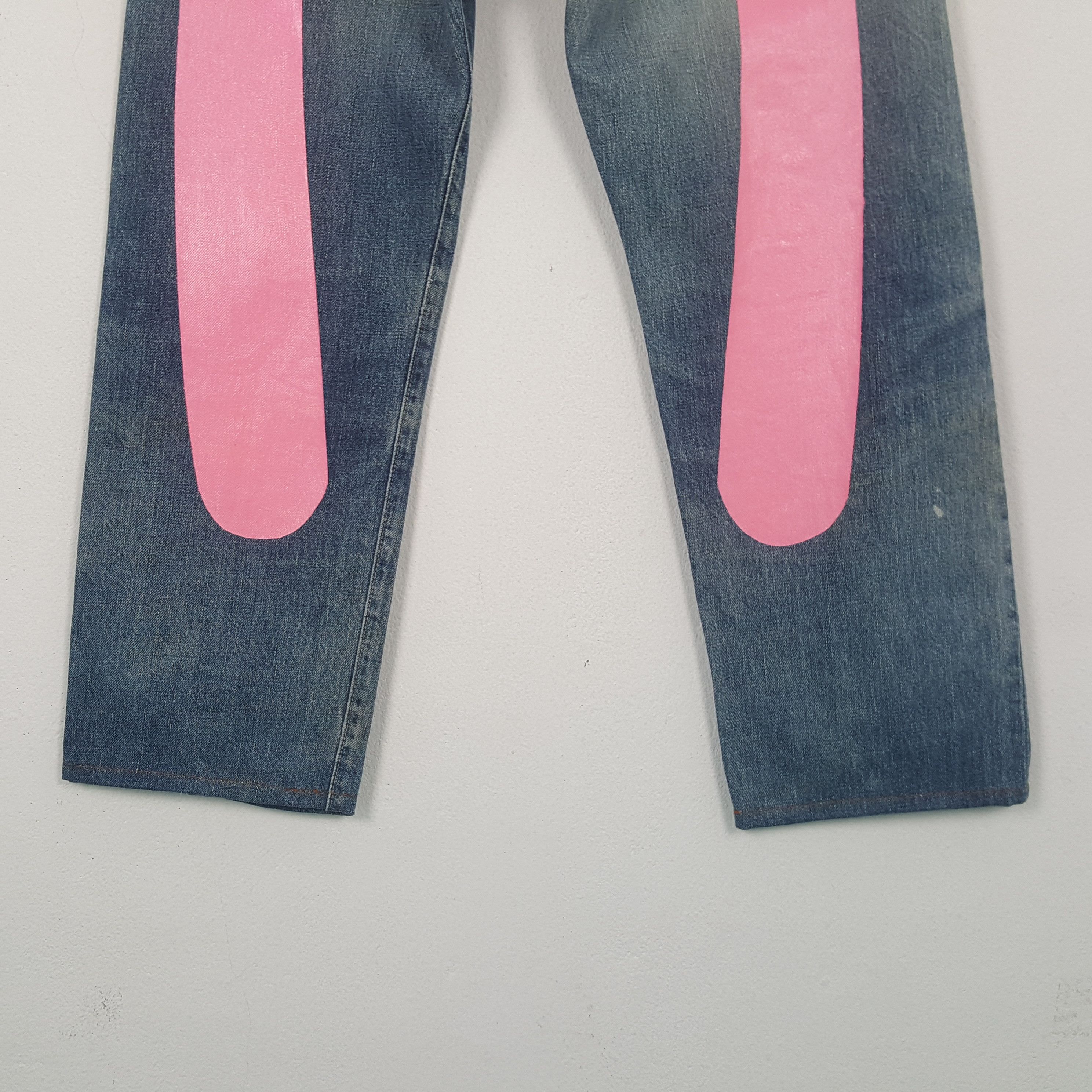 Evisu Evis Japanese Brand Streetwear Custom Daicock Jeans C297N6 Size US 27 - 3 Thumbnail