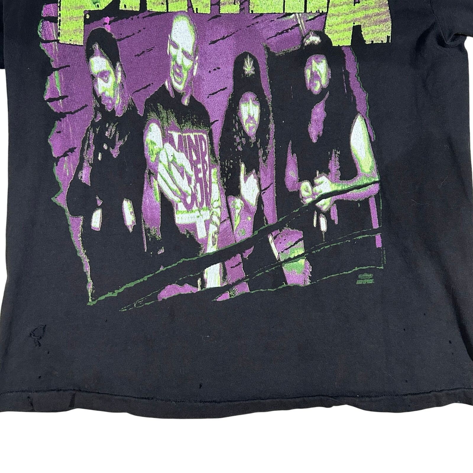 Vintage Vintage 1992 Pantera Beyond Driven Thrashed T- Shirt 90's Size US L / EU 52-54 / 3 - 3 Thumbnail