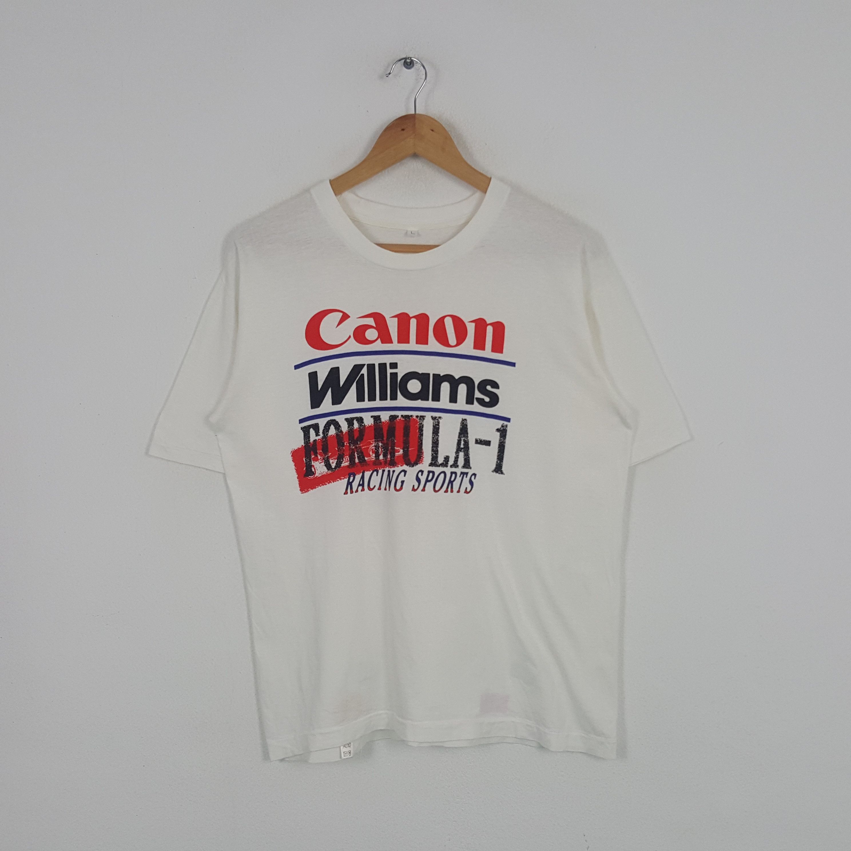 Canon × Vintage Vintage Canon Williams Formula 1 Racing Sports Tshirt Size US L / EU 52-54 / 3 - 1 Thumbnail