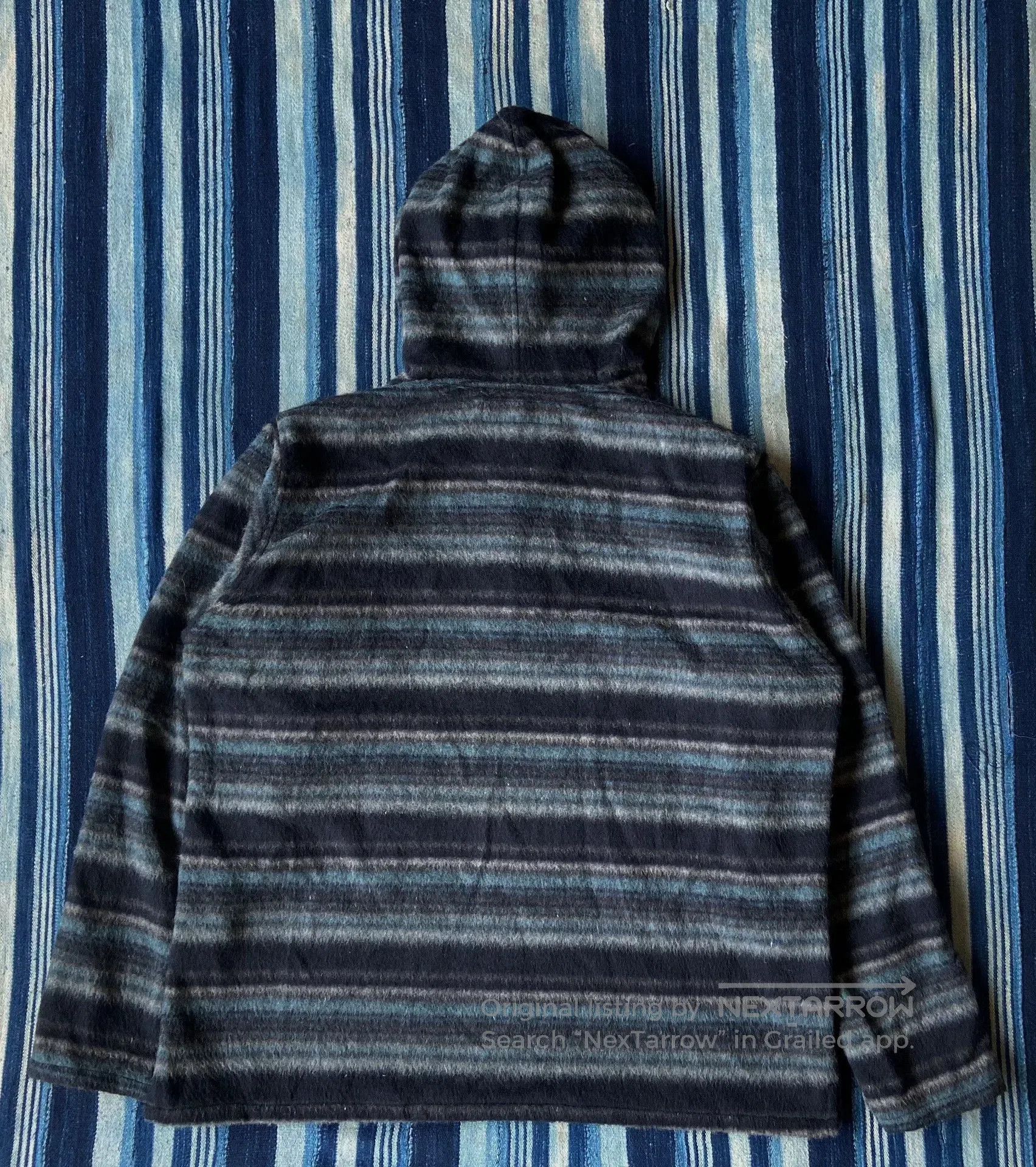 Neighborhood neighborhood embroidered wool hoodie sweatshirt. Size US XL / EU 56 / 4 - 3 Thumbnail