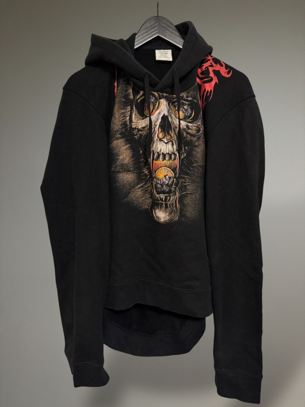 Vetements Vetements 2018 misplaced Skull hoodie | Grailed