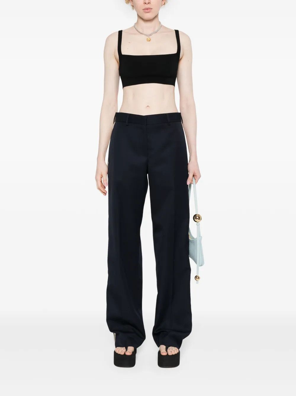 Palm Angels o1y1125 Casual Pant in Midnight Blue Size 27" / US 4 / IT 40 - 4 Thumbnail