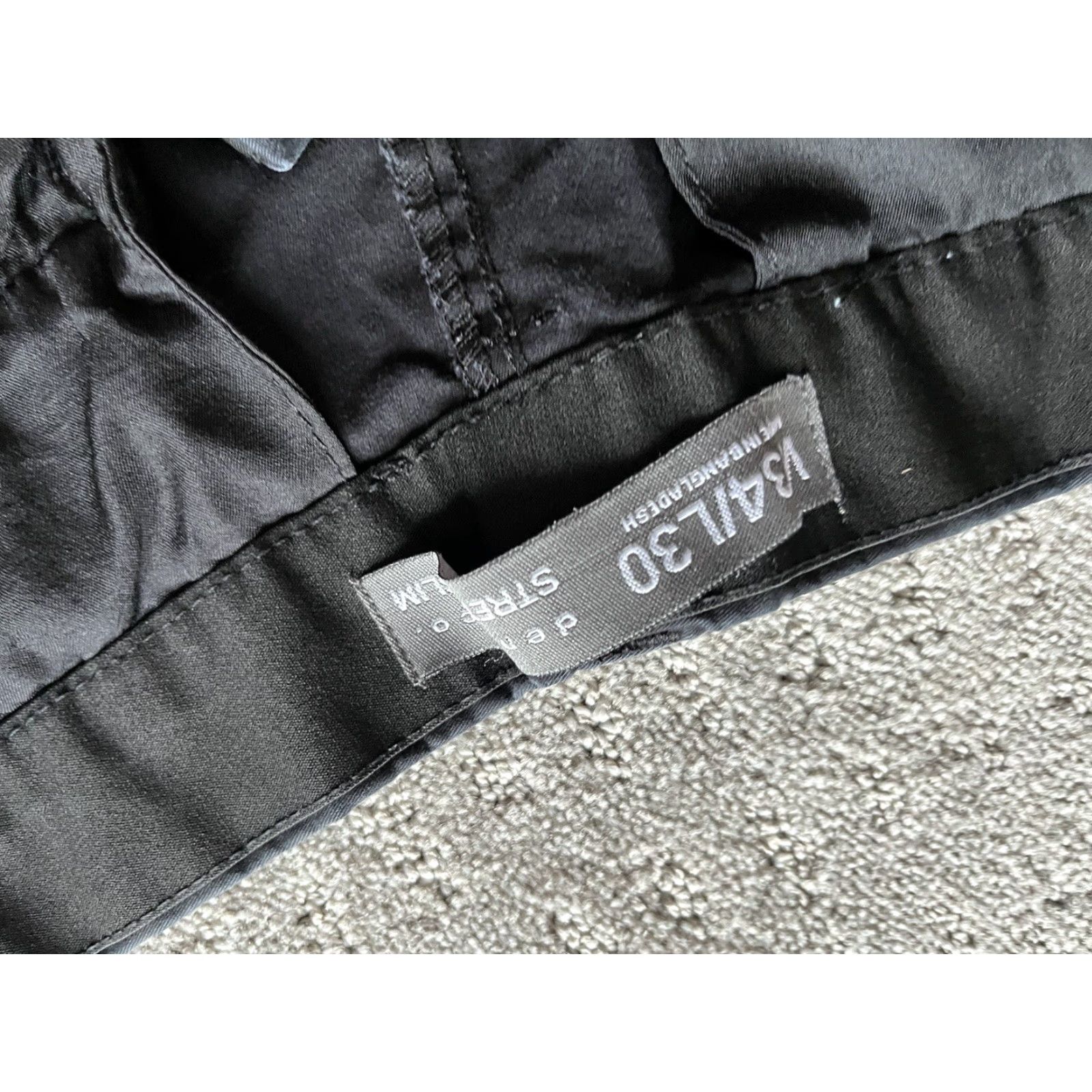 Denim & Co. Denim & Co. Stretch Chino Pants Men's Size W34xL30 Black Slim Fit Flat Front Casual Workwear Size US 34 / EU 50 - 5 Thumbnail