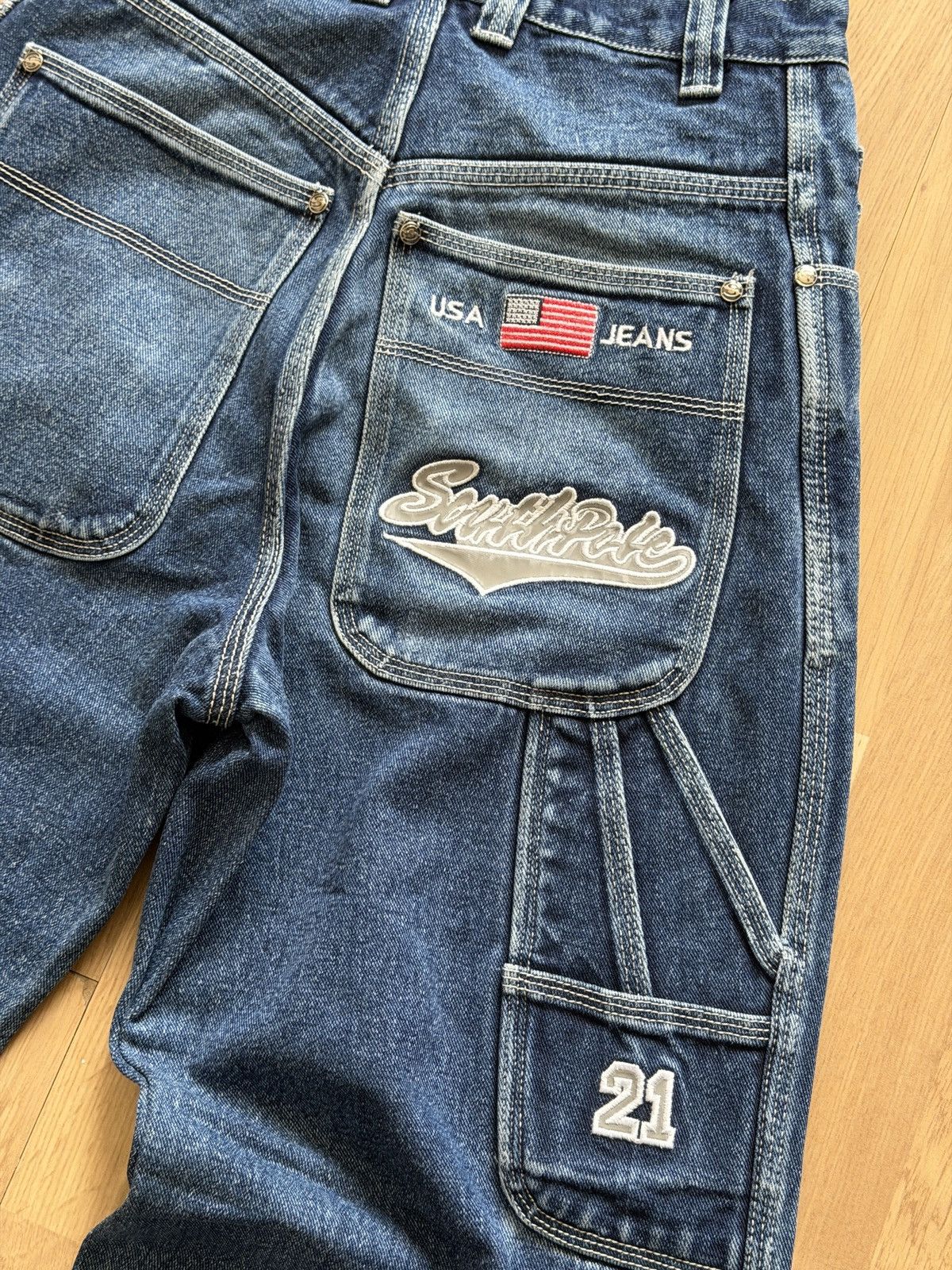 Southpole SoutPole new york vintage rap jeans hip hop skateboarding 90 Size US 29 - 4 Thumbnail