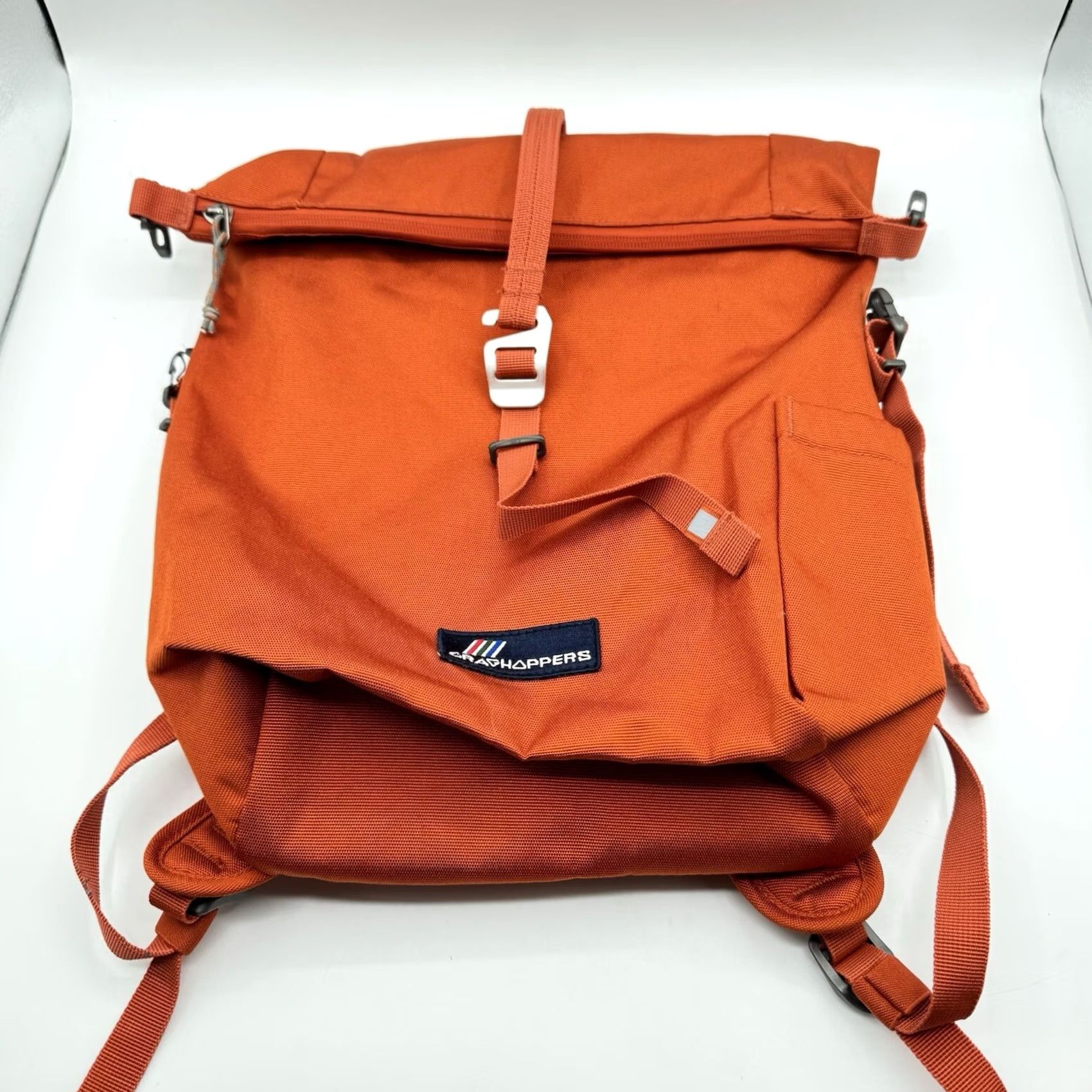 Vintage Craghoppers Backpack OS Orange Mens Classic 16L Rolltop Outdoor Everyday Bag Kiwi Classic 16L Rolltop OS Orange Mens Bag Size ONE SIZE - 2 Thumbnail