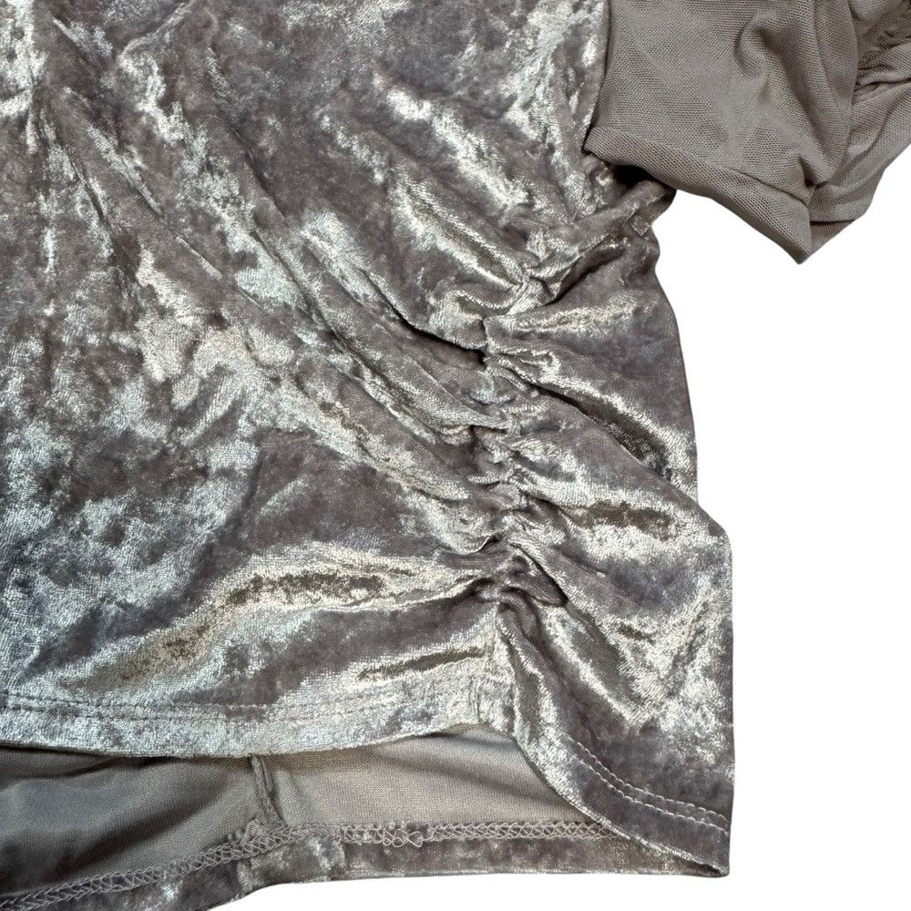 Free People NWT New Free People Midnight Mood Velvet Grey Mauve Crop To Size L / US 10 / IT 46 - 8 Thumbnail