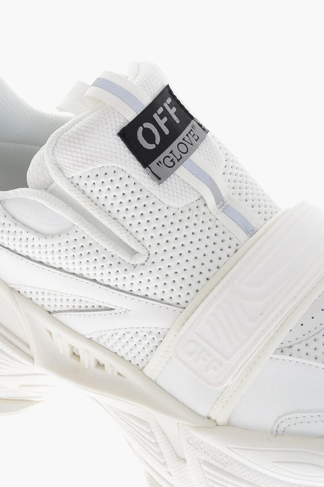 Off-White og1mm0426 Perforated Fabric Low Sneakers in White Size US 9 / EU 42 - 4 Thumbnail