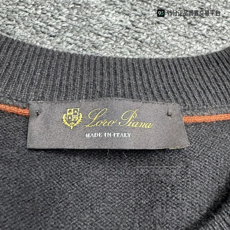 Loro Piana Loro Piana Unisex Black Round Neck Knit Sweater. Size US XL / EU 56 / 4 - 5 Thumbnail