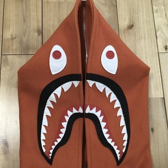 Bape × Nigo BAPE sleeve leather shark hoodie varsity jacket APE NIGO Size US M / EU 48-50 / 2 - 3 Thumbnail