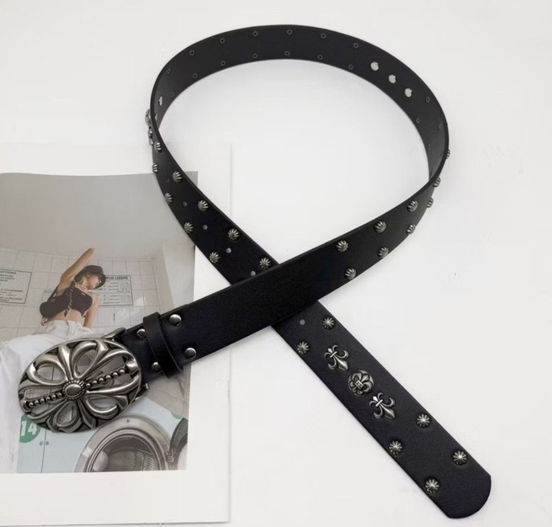 Japanese Brand 💥Y2K metal punk retro Black colour belt Size ONE SIZE - 3 Thumbnail