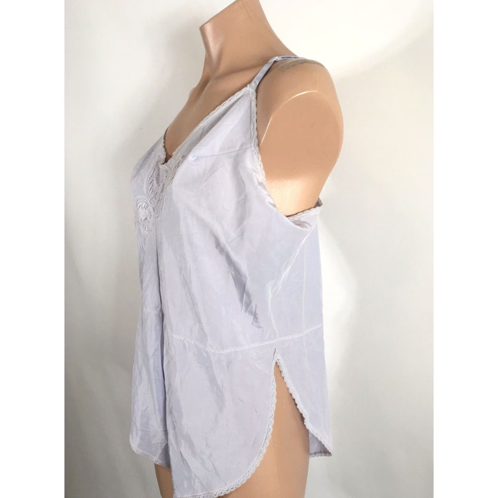 Vintage Vintage Lorraine Romper Teddy 36 NWT Purple Nylon Lace Butterfly 1970s Womens Mens? Size 25" / US 0 / IT 36 - 5 Thumbnail