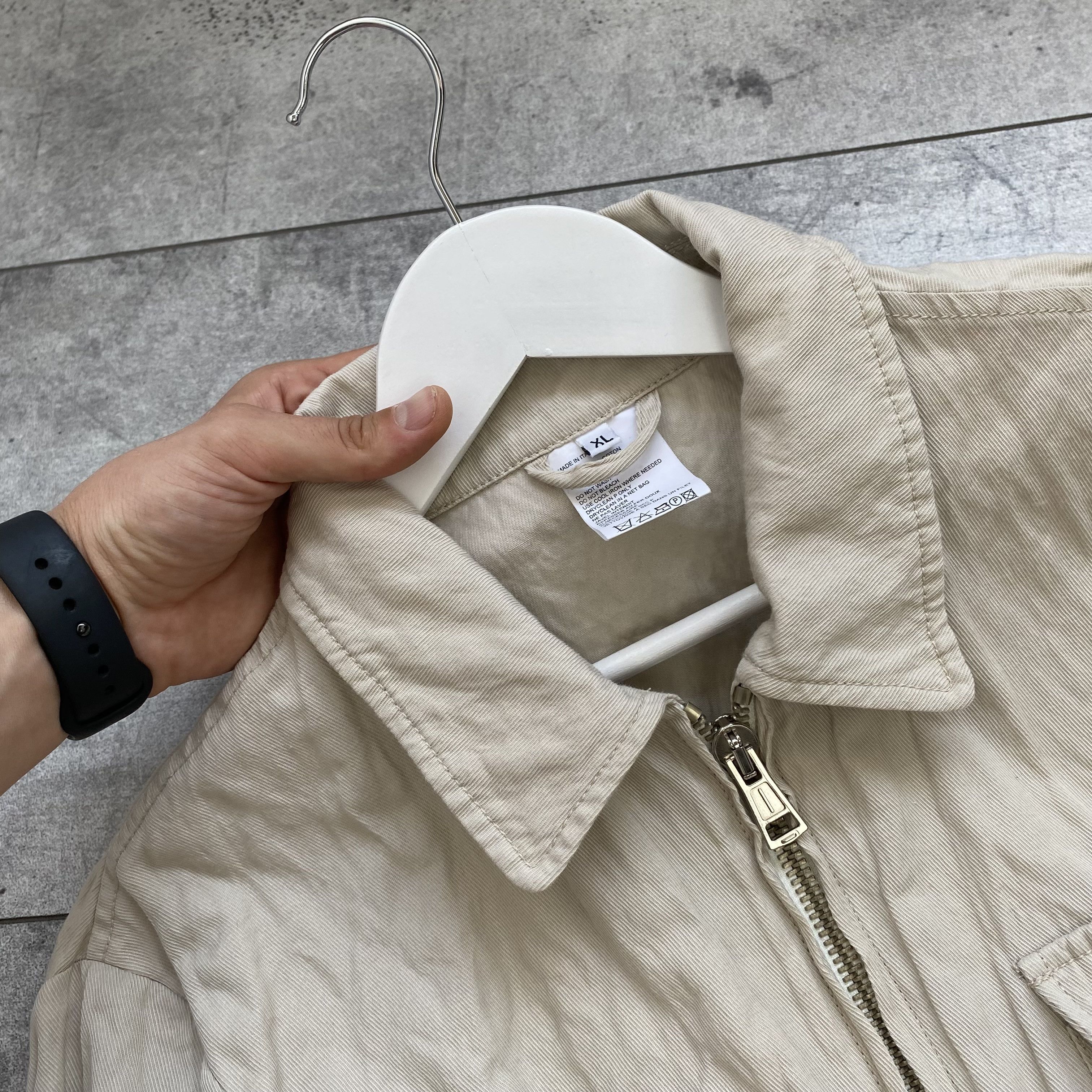 Ann Demeulemeester Ann Demeulemeester Beige Cargo Double Zip Jacket Size US XL / EU 56 / 4 - 9 Thumbnail