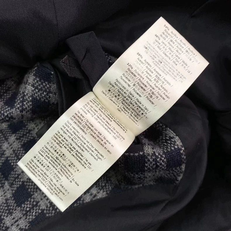 Fendi Fendi Blue plaid cashmere suit jacket Size 46S - 5 Thumbnail