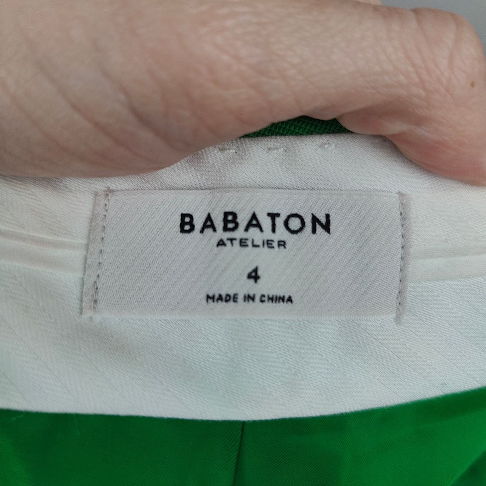 Aritzia Aritzia Babaton Agency Pant City Wool Womens 4 Green Size 27" / US 4 / IT 40 - 8 Thumbnail